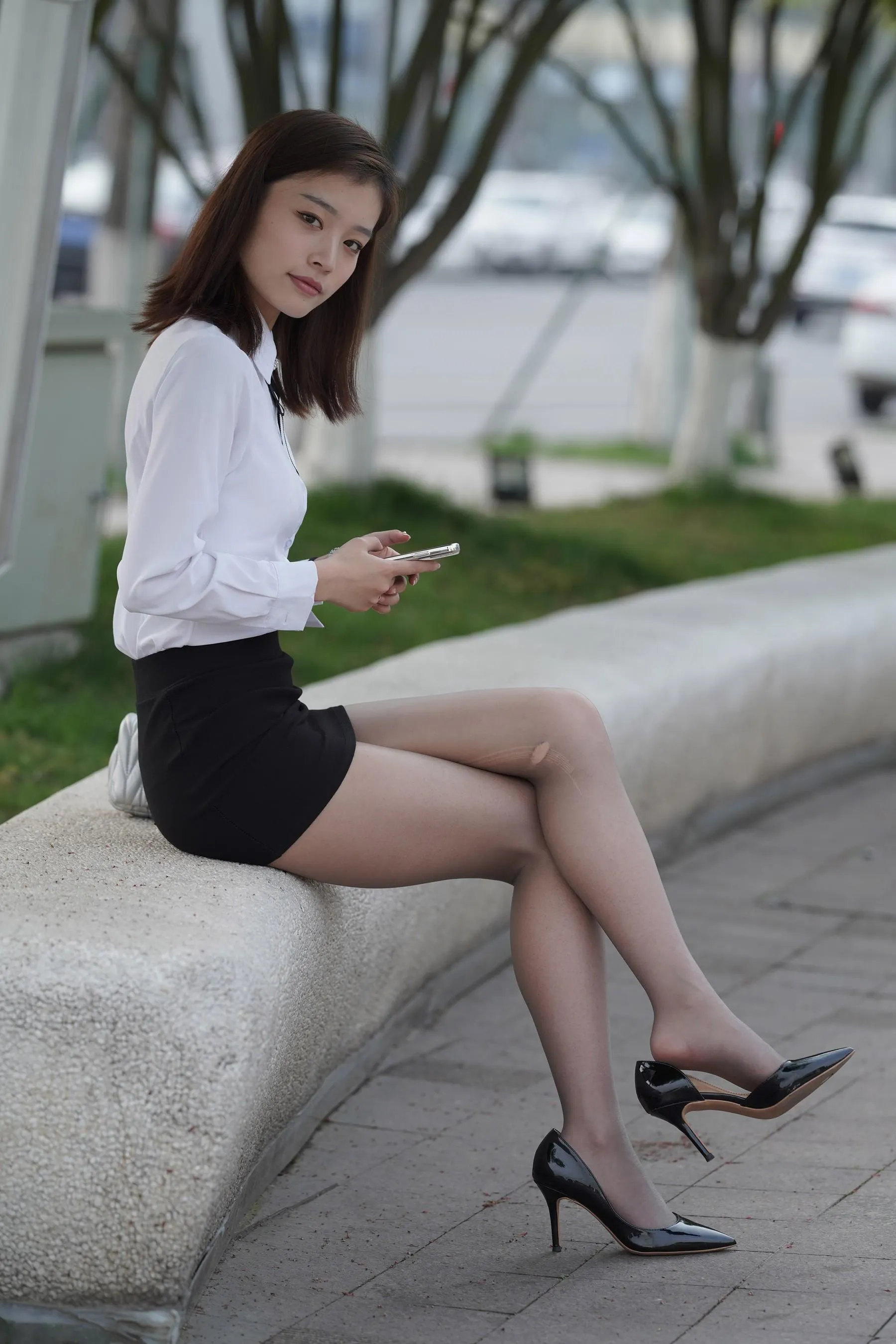 魔镜街拍 NO.182 牛男街拍 白衬衫制服小姐姐 [397P]插图2